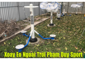 Xoay eo 3 đĩa ngoài trời Pham Duy Sport - Xoay eo ngoài trời chất lượng cao được chọn lắp đặt nhiều nhất